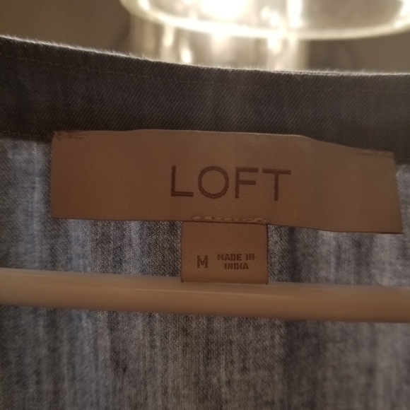 Women's Loft Jean colored shirt. - Picture 3 of 3